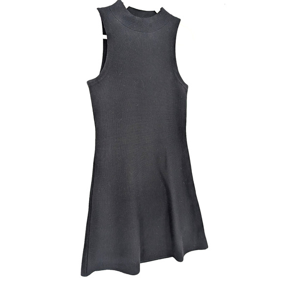 Theory Ineeta Black Classic Milano Knit Wool High Neck Dress Minimalist Small - Picture 5 of 11